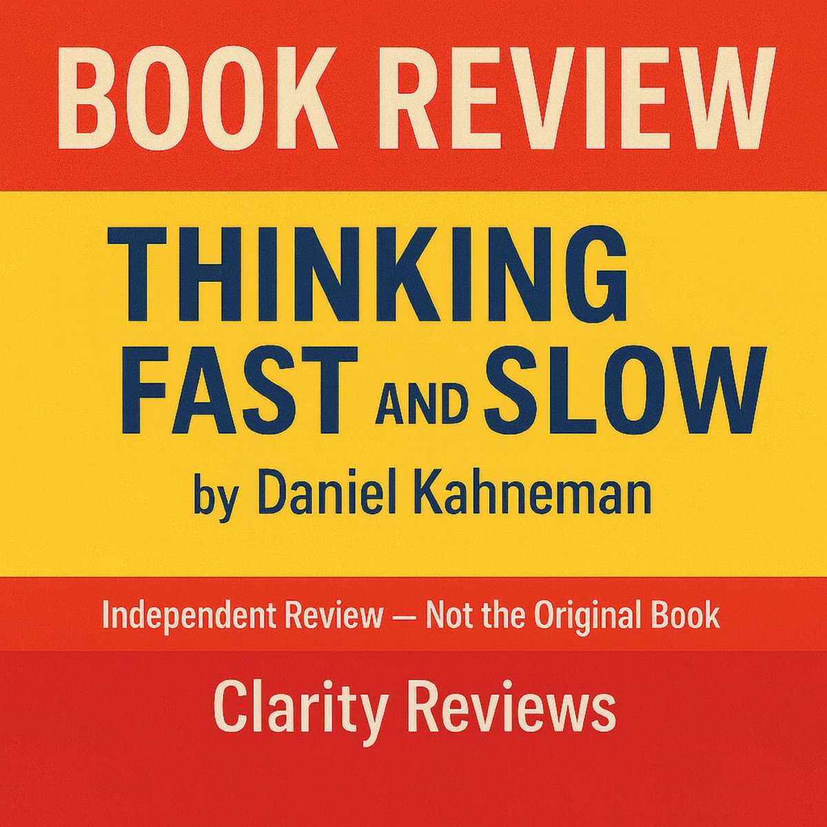 Thinking, Fast And Slow — Book Review — Daniel Kahneman