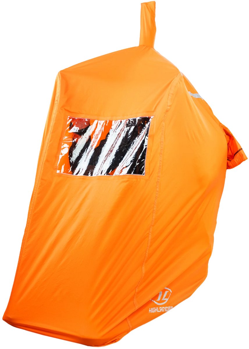 Highlander noodtent Storm Vault Survival Shelter 1 persoons - Oranje