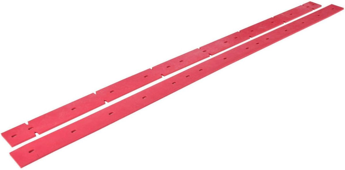 Schrobrubber Set - Vervangende Strips - Vloerreiniging - Natuurlijk Gom Materiaal - 430mm
