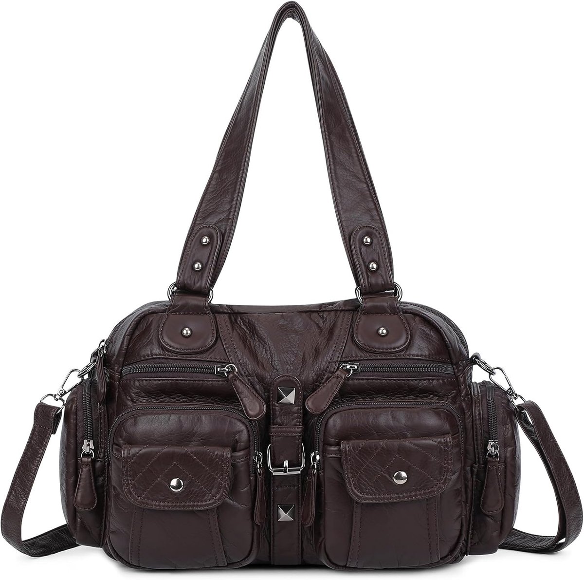 Dames Schoudertas - Hobo Tas - Reizen Winkelen - Zachte PU Leer - 30x20x10 cm