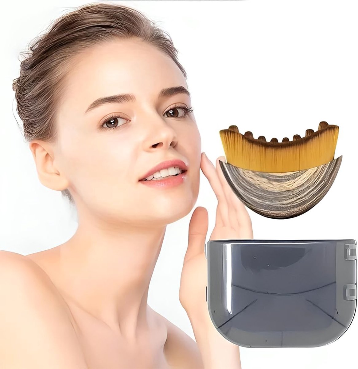 Gezichtsborstel Lymfedrainage - Huidverzorging Tool - Gezicht Vormgeven - Droge Borstel Techniek - 78 x 71 cm