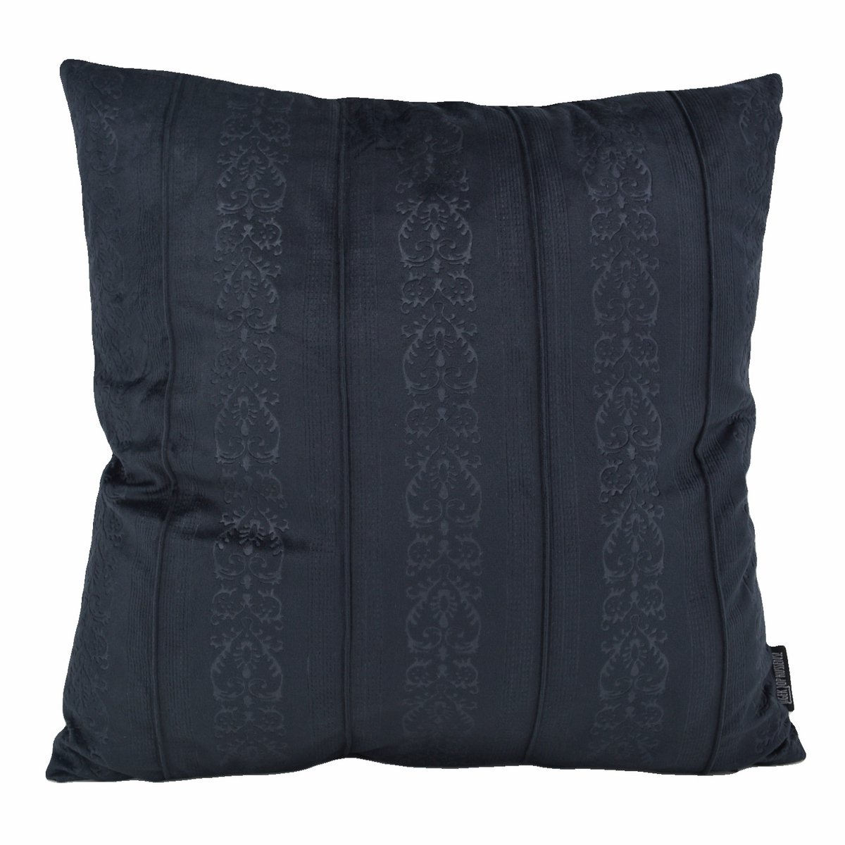 Gek op Kussens! Sierkussen Velvet Versaille Zwart | 45 x 45 cm | Velvet / Polyester