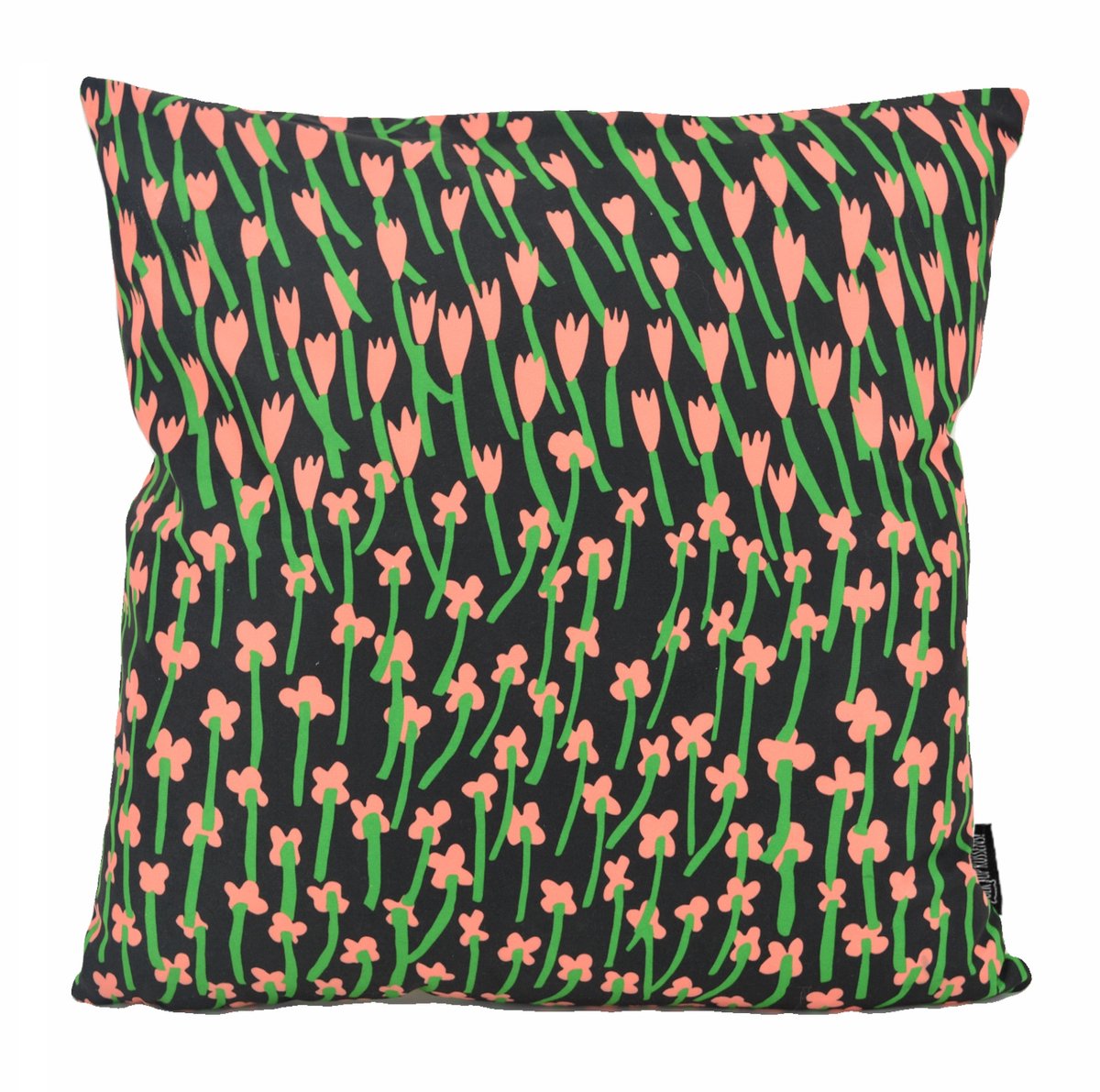 Gek op Kussens! Sierkussen Fusion Flowers #5 | 45 x 45 cm | Katoen/Polyester Zwart