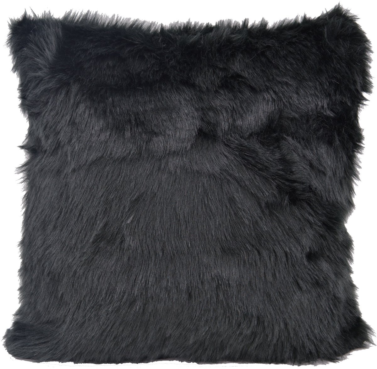 NOVÉE Sierkussen Furry Velvet Zwart | 45 x 45 cm | Velvet/Polyester