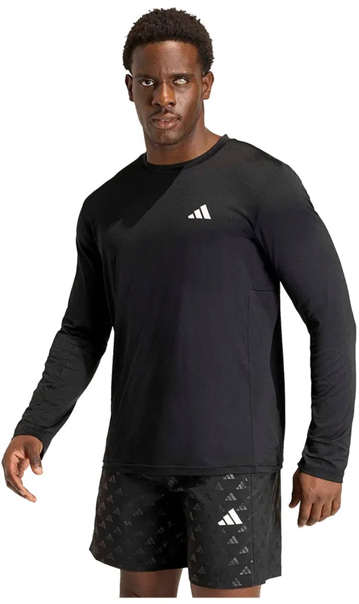 Adidas Workout Essentials Flex T-shirt Met Lange Mouwen Man Zwart