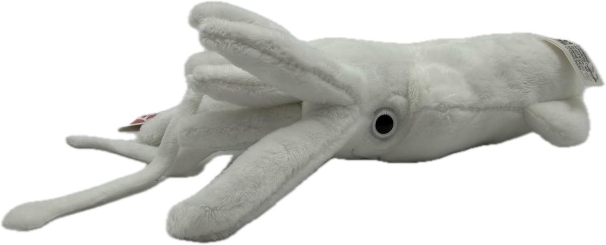 Knuffel Octopus - Pluche Dier - Cadeau Idee - Wasbaar op 30°C - 31 cm - Wit