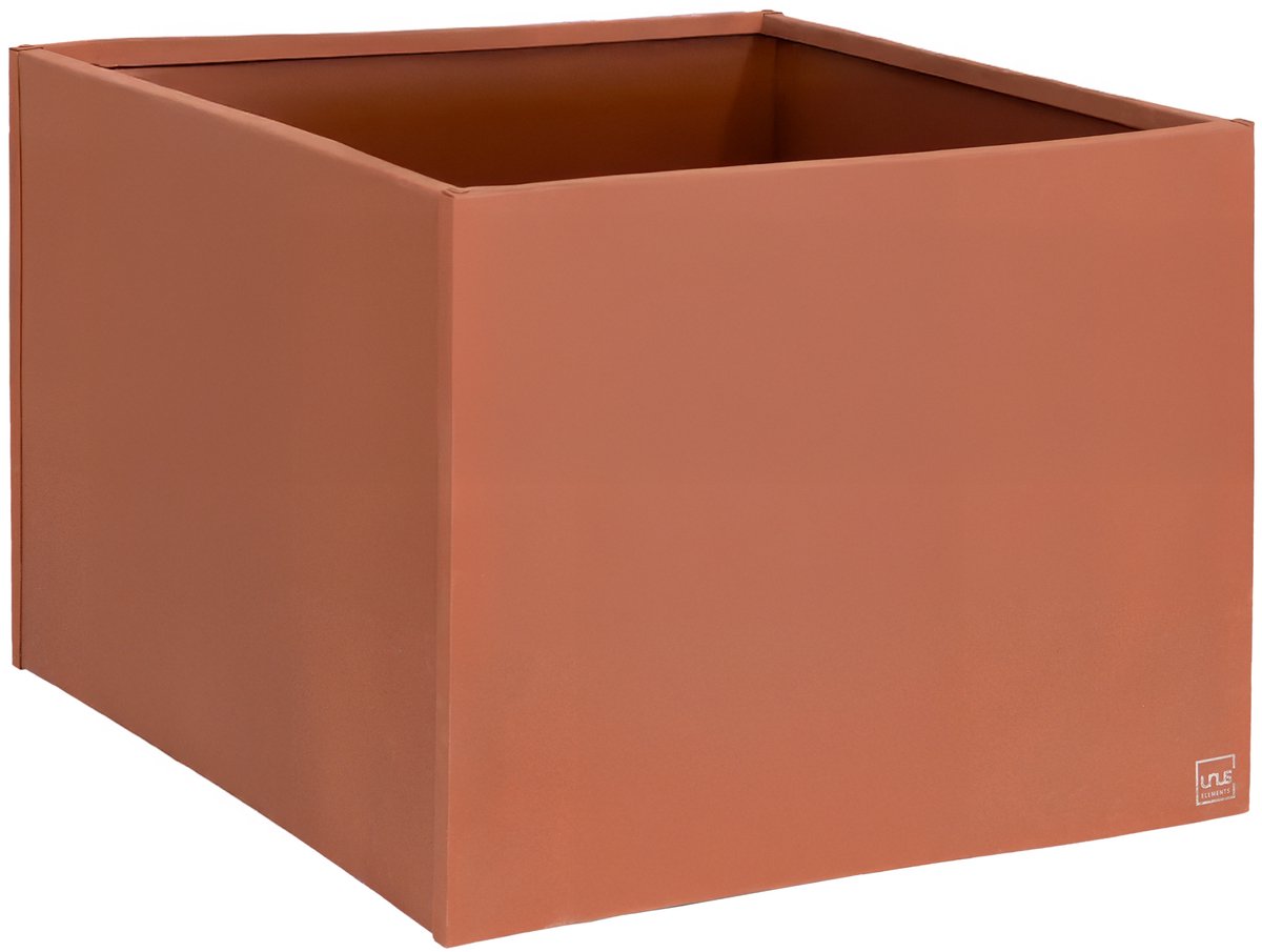 UNUS® Plantenbak Bloembak Bloempot vierkant 80x80x80 cm roestlook