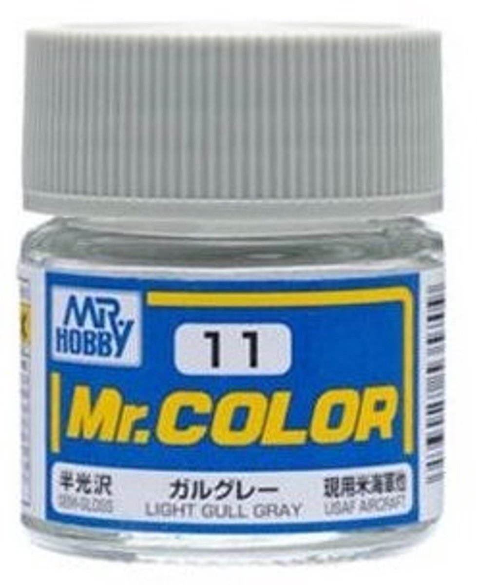 Gunze Mr. Hobby C-011 - Mr. Color 10 ml Light Gull Gray - Lacquer Modelbouwverf