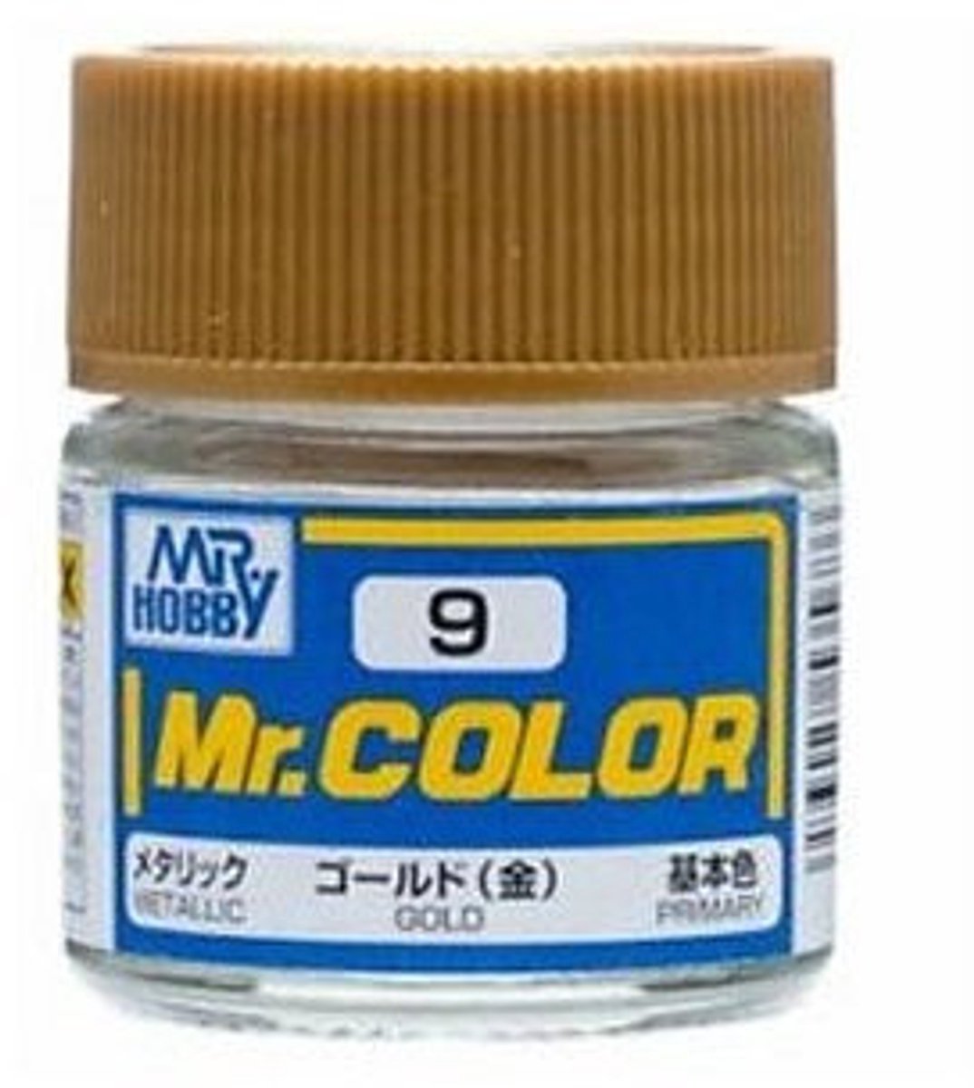 Gunze Mr. Hobby C-009 - Mr. Color 10 ml Gold - Lacquer Modelbouwverf