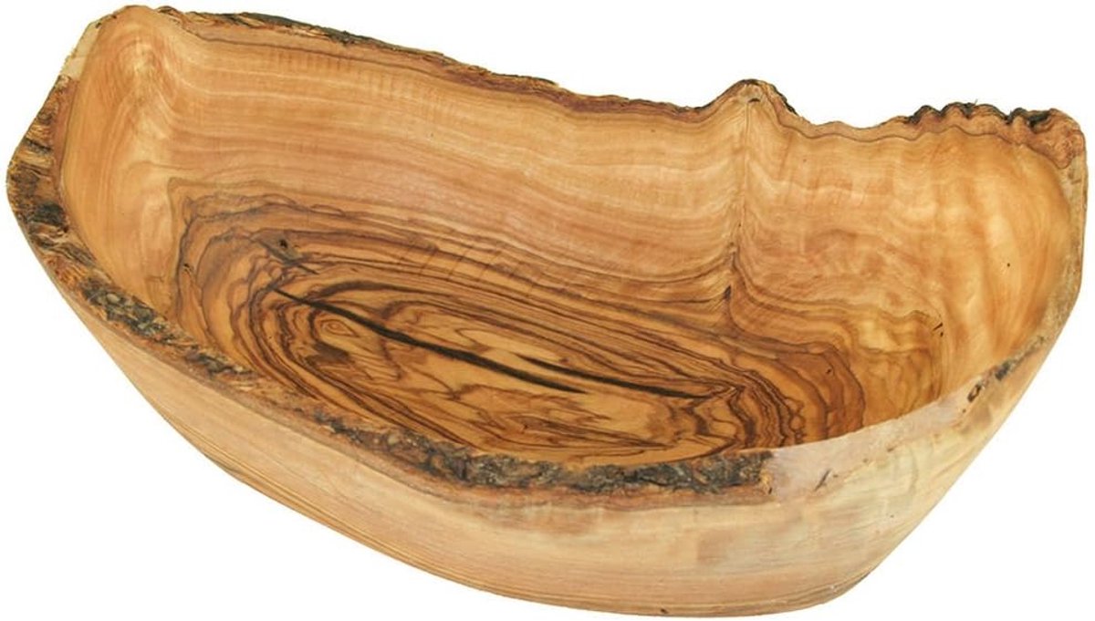 Rustieke Fruitkom - Houten Kom - Fruit Presenteren - Uniek Design - 17 cm - Bruin