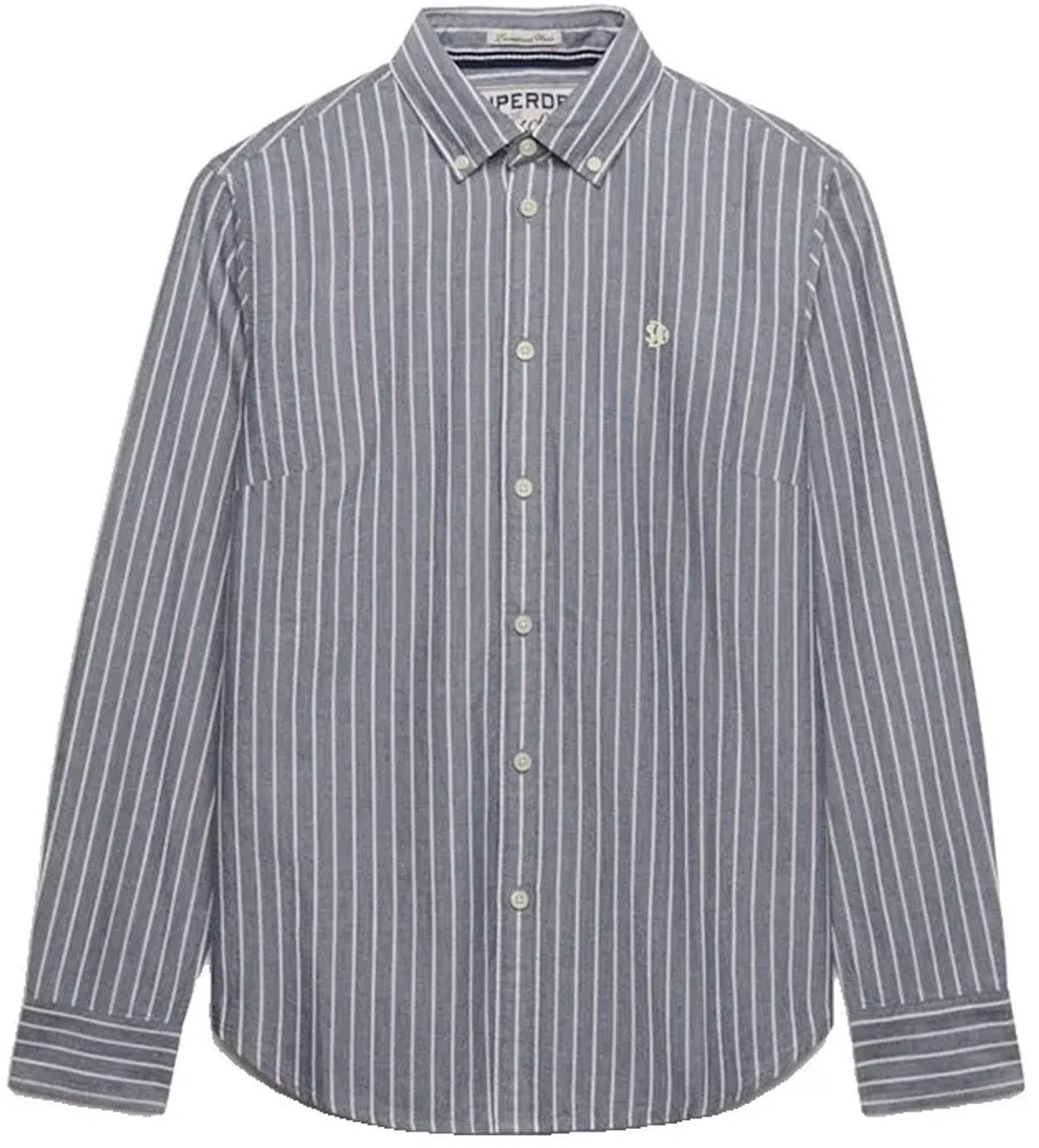 Superdry Slim Oxford Bd Overhemd Met Lange Mouwen S Vrouw Marineblauw