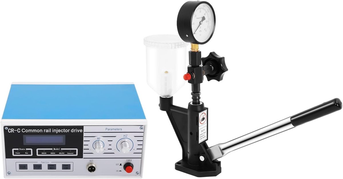 Injector Tester Set - Brandstof Injectie Controle - Diesel Motor Onderhoud - Dubbele Test Mogelijkheden - 0-60 Mpa Meetbereik