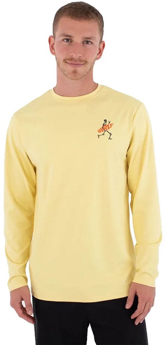 Hurley Regular Flamengue Rash Guard Met Lange Mouwen Man Nectarine