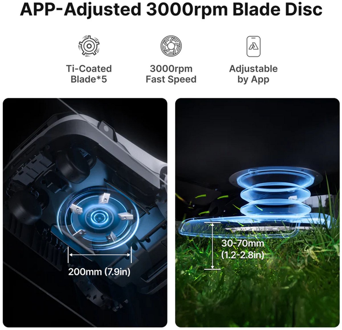 Shenzhen Ledong Genie 800 Draadloze Robotmaaier met RTK-positionering - afbeelding 2