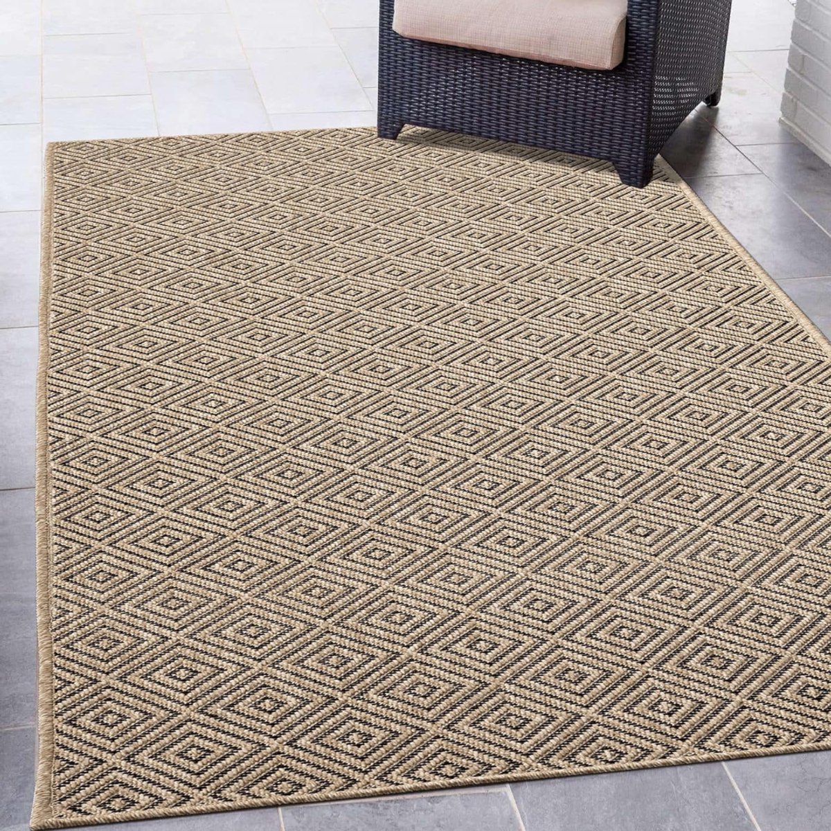 CLVP® Buitentapijt - Modern & Weerbestendig - UV-Bestendig -Beige 1