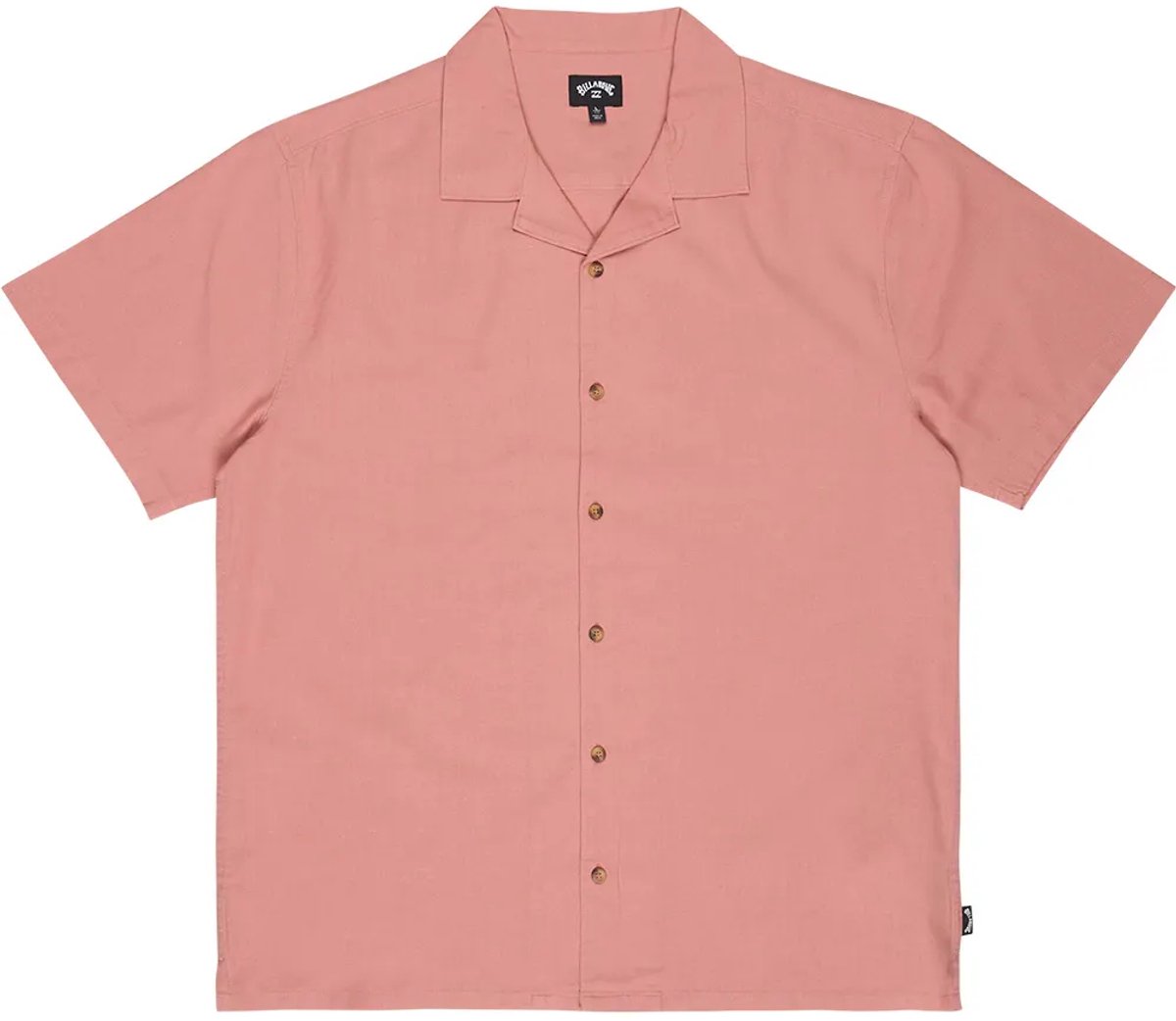 Billabong Vacay Linen Overhemd Met Korte Mouwen XL Man Dustyrose