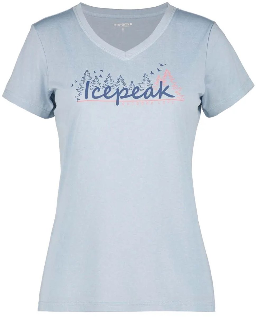 Icepeak Burnham T-shirt Met Korte Mouwen Vrouw Blauw