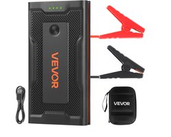 VEVOR Jump Starter Powerbank, Startbooster met Een Piekvermogen van 1000a, Inclusief Led-Zaklamp en Kabel, Geschikt voor Motoren tot 5 Liter Benzine/3 Liter Diesel. Draagbare Booster met Snelladen en Veiligheidsbescherming voor Noodgevallen