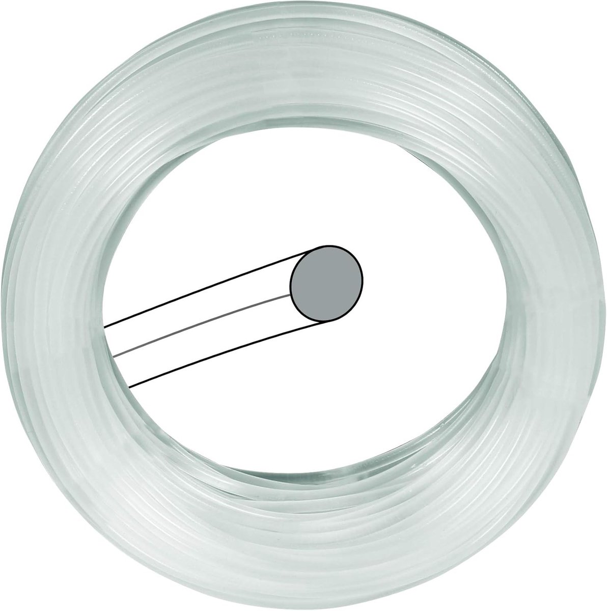 Sensen Accessoires - Trimmerdraad Spoel - Gras Maaien - Universeel Rond - 1.6mm 15m - Wit