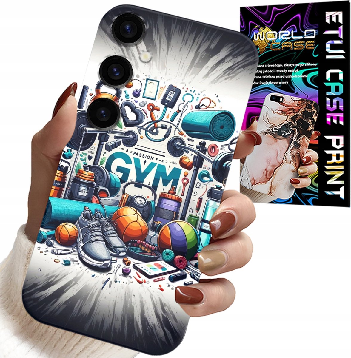 HOESJE VOOR SAMSUNG GALAXY S24 FE - SPORTHOESJE VOOR DE GYM + GLAS