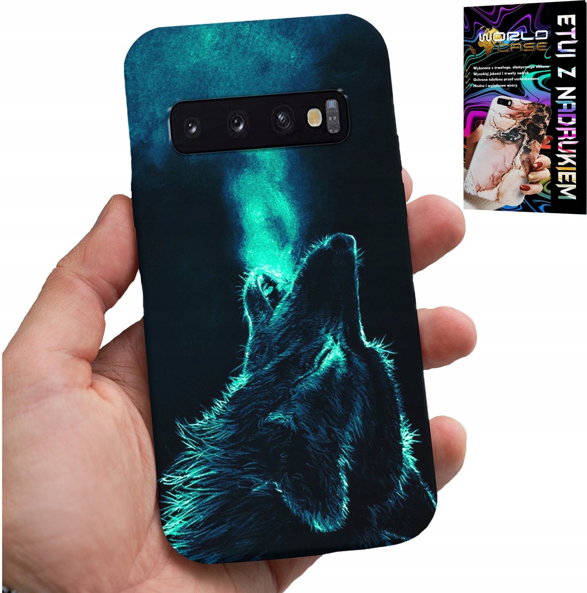 HOESJE VOOR SAMSUNG GALAXY S10 - WOLF WOLVES RUPPELS SUPER PATRONEN