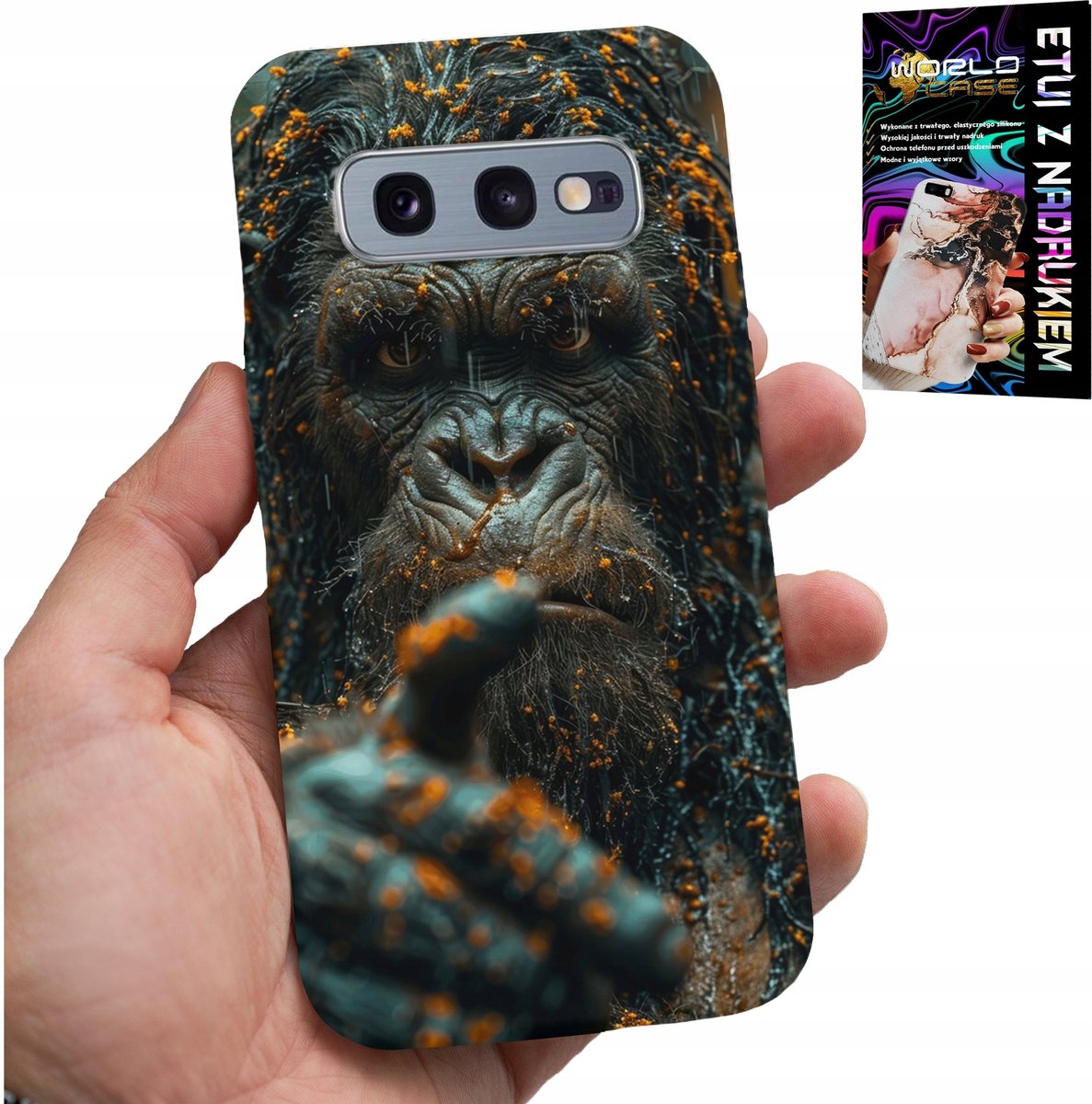 HOESJE VOOR SAMSUNG GALAXY S10E - AAP, AAP, GORILLA, DIEREN + FILM