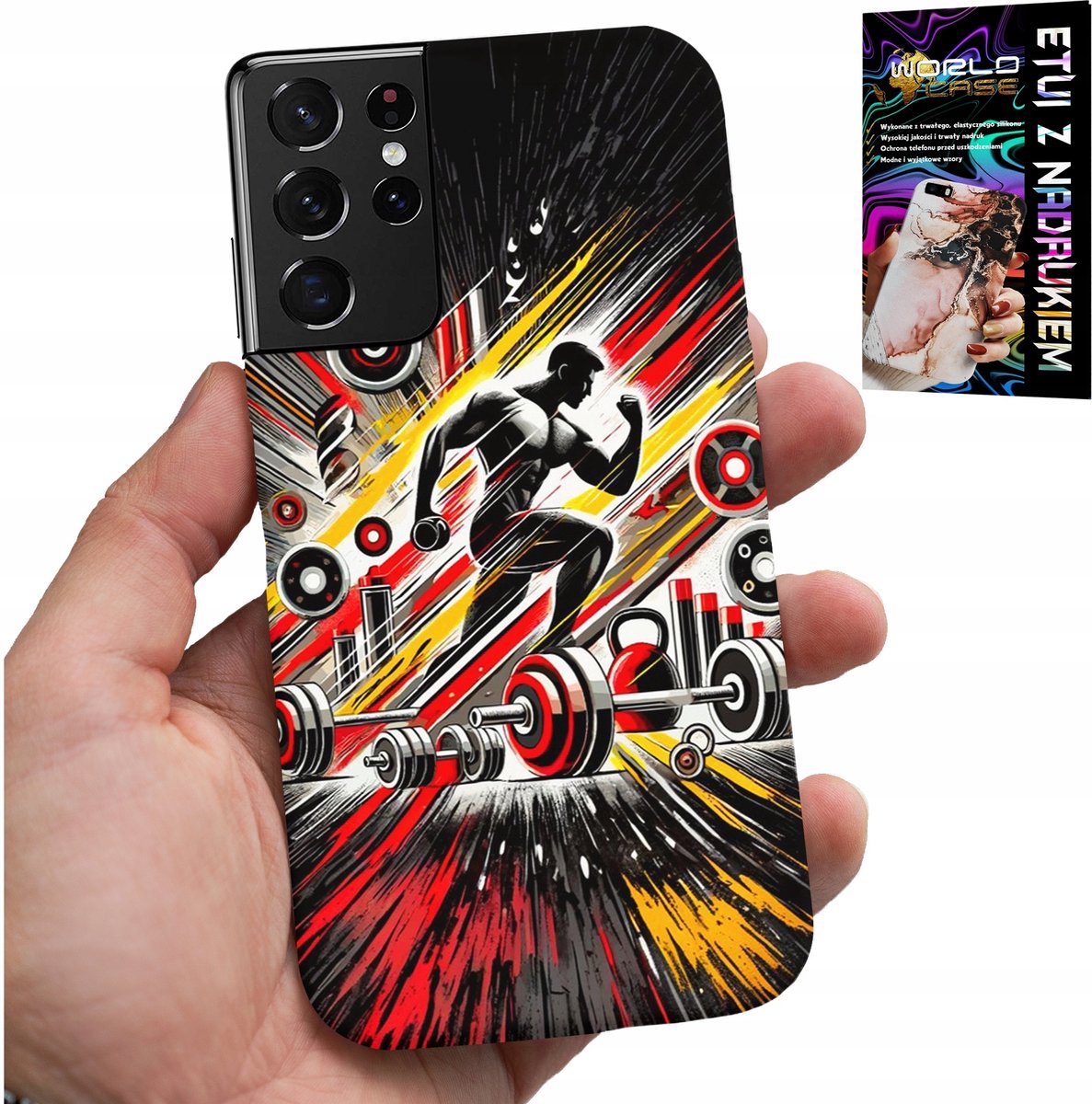 HOESJE VOOR SAMSUNG GALAXY S21 Ultra - GYM BODYBUILDING BARBELLS FITNESS