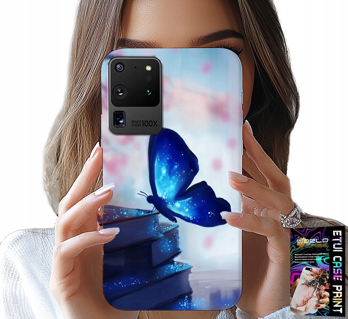 Hoesje voor Samsung Galaxy S20 Ultra - Blauwe vlinder, vlinder, damespatroon