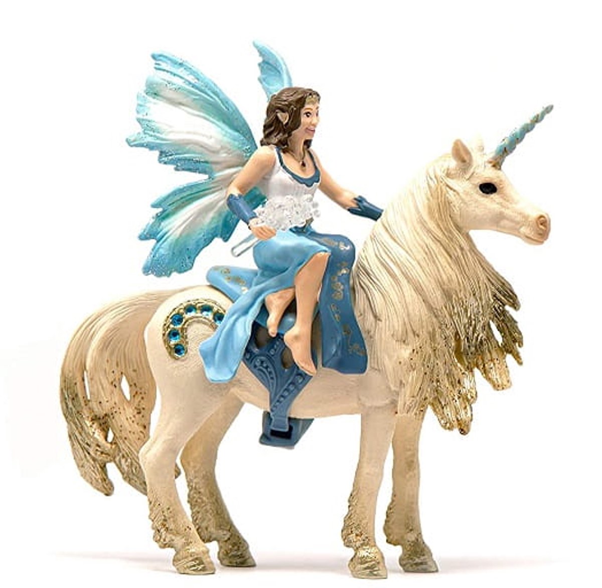 schleich BAYALA - Eyelas buitenrit op gouden eenhoorn - Speelfiguur - Kinderspeelgoed voor Jongens en Meisjes - 5 tot 12 jaar - 42508 — afbeelding 11