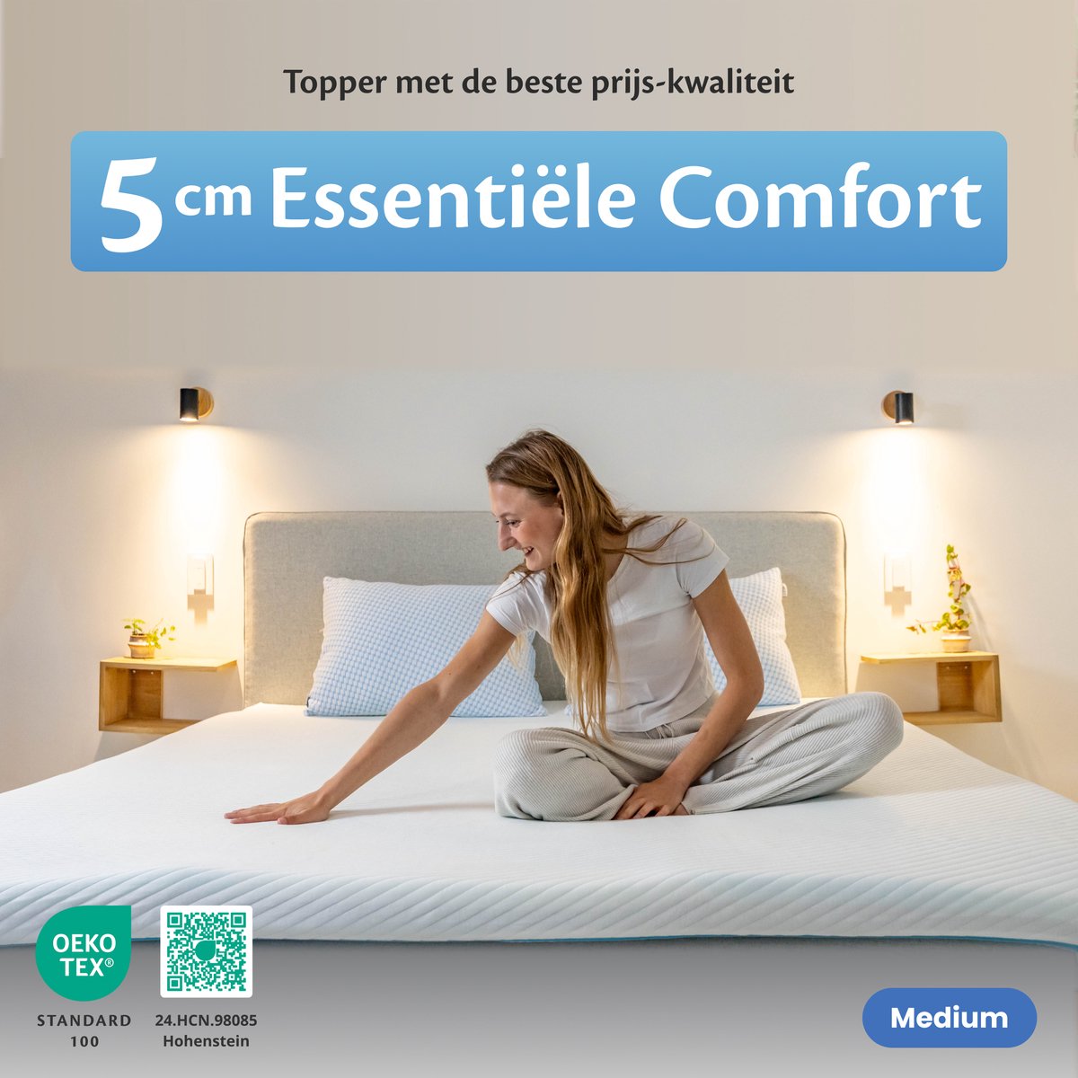 Ella Ella Soft Topper Matras 180x200 cm - 5CM Topdekmat - afbeelding 2
