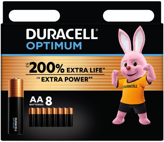 Duracell Optimum AA - alkaline batterijen - 1,5V, LR6 - 8 stuks