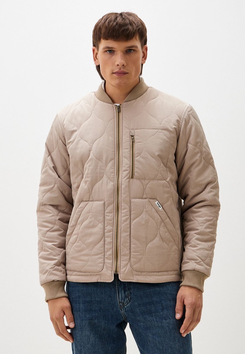 Wrangler PADDED JACKET CHINCHILLA XL Geel