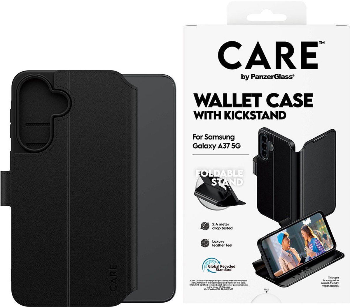CARE by PanzerGlass Wallet Case w. Kickstand Samsung Galaxy A37 5G