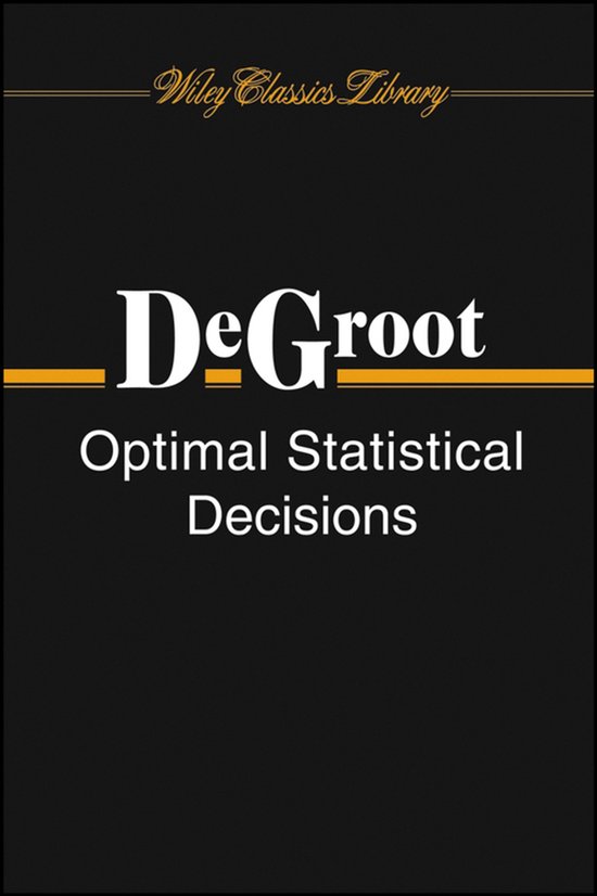 Optimal Statistical Decisions WCL Ed - cover