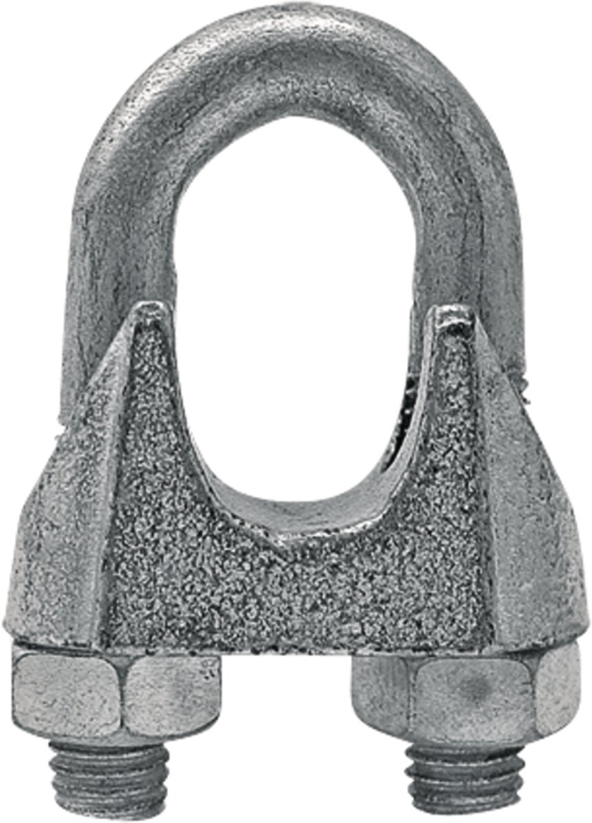 AGTECH/GRANIT PARTS GERMANY - Stalen Kabelklem - Verzinkt - 5 mm - 10 stuks