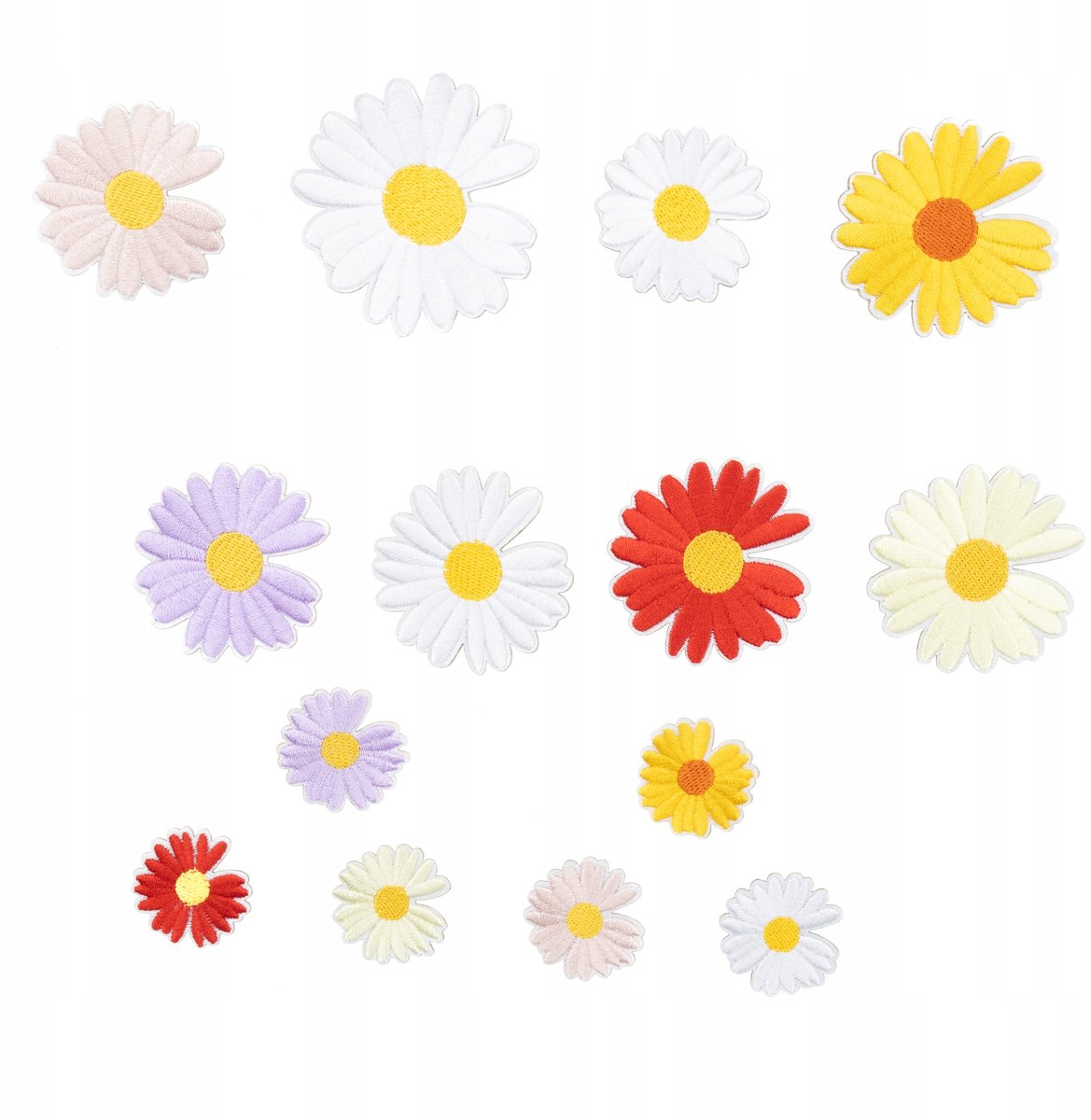 Little Angel - Stofapplicatie - Kleurvolle Bloemen - Thermisch Bevestigd - 14 stuks