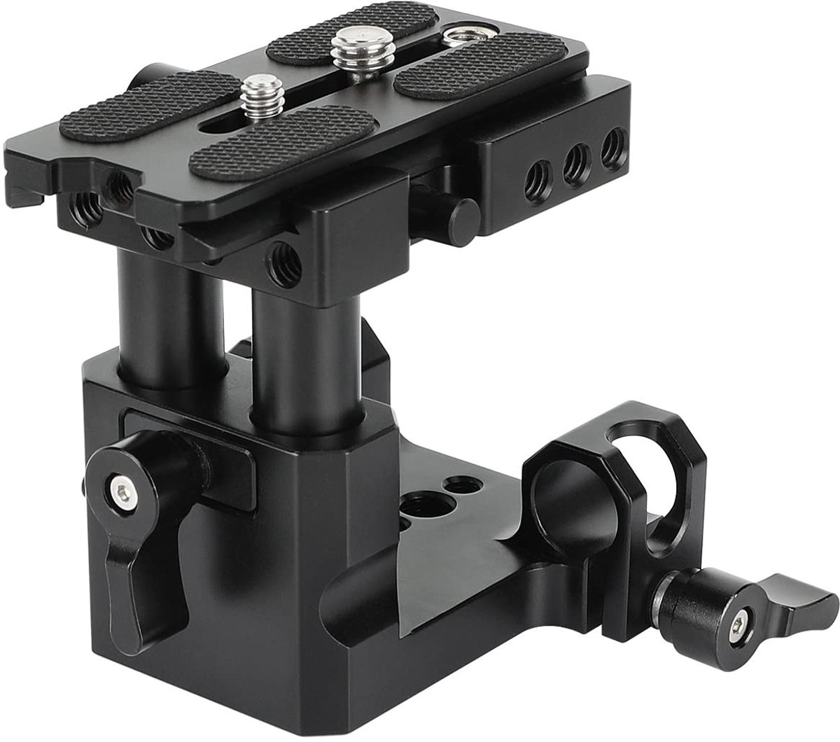 CAMVATE Quick Change Basisplaat compatibel met ARCA Swiss en 15mm LWS stanghouder – snel los te koppelen, verstelbaar, lichtgewicht