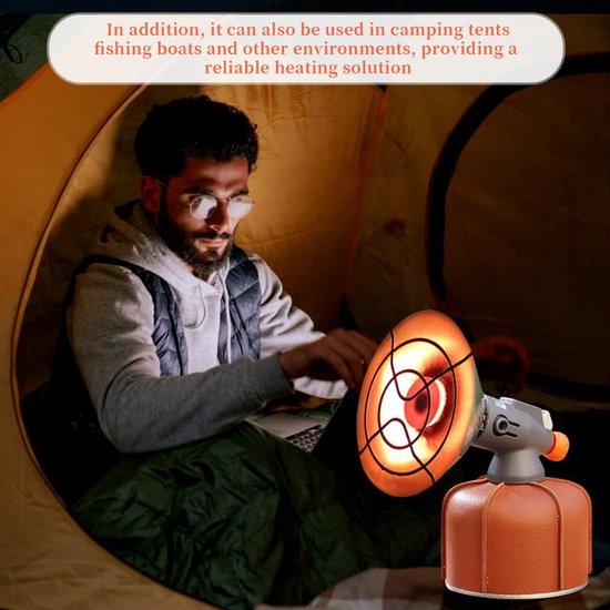 SnelShoppen - Draagbare Buitenverwarmer, Lichtgewicht Gasverwarmer Voor Kamperen, Vissen, Wandelen, Ideaal Voor Campingtenten, Compact En Efficiënt van Snelshoppen — afbeelding 5