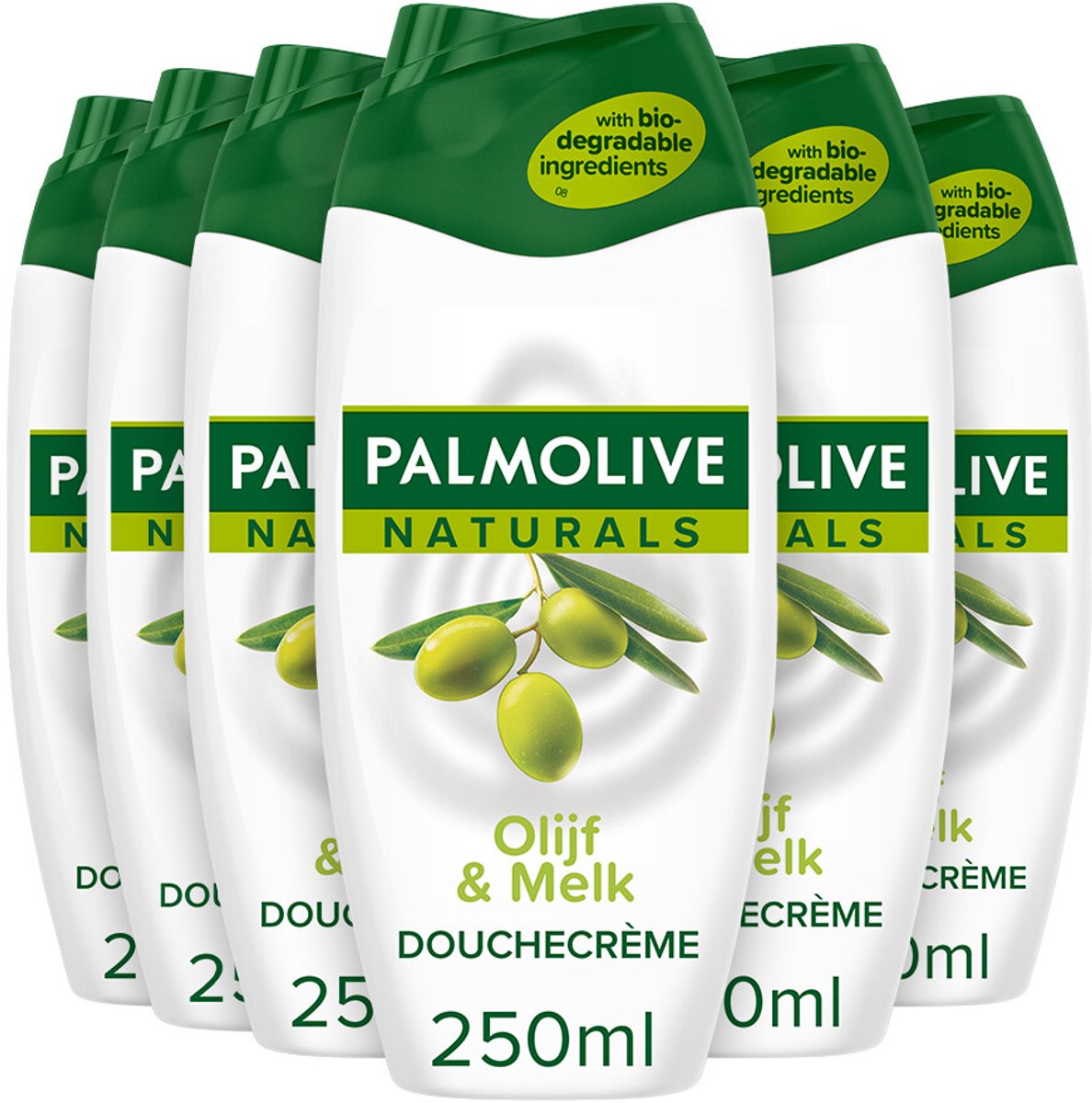 Palmolive Naturals - Douchecreme - Olijf Melk - 6 x 250 ml - Voordeelverpakking