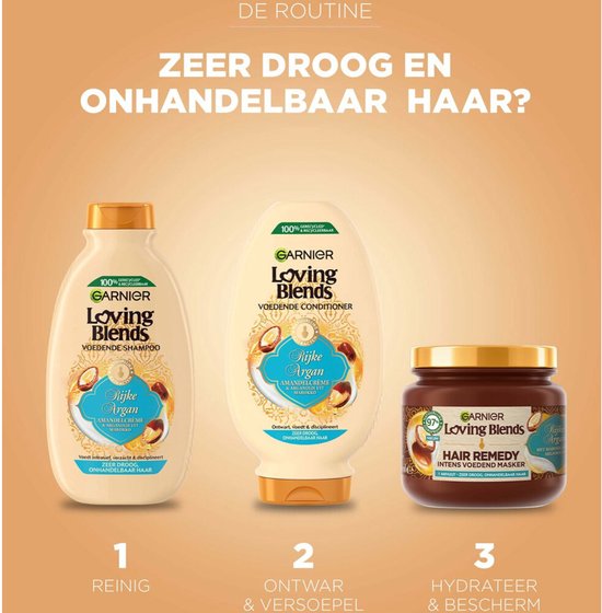 Loving Blends Masker Rijke Argan Zeer droog, Onhandelbaar haar 340 ml