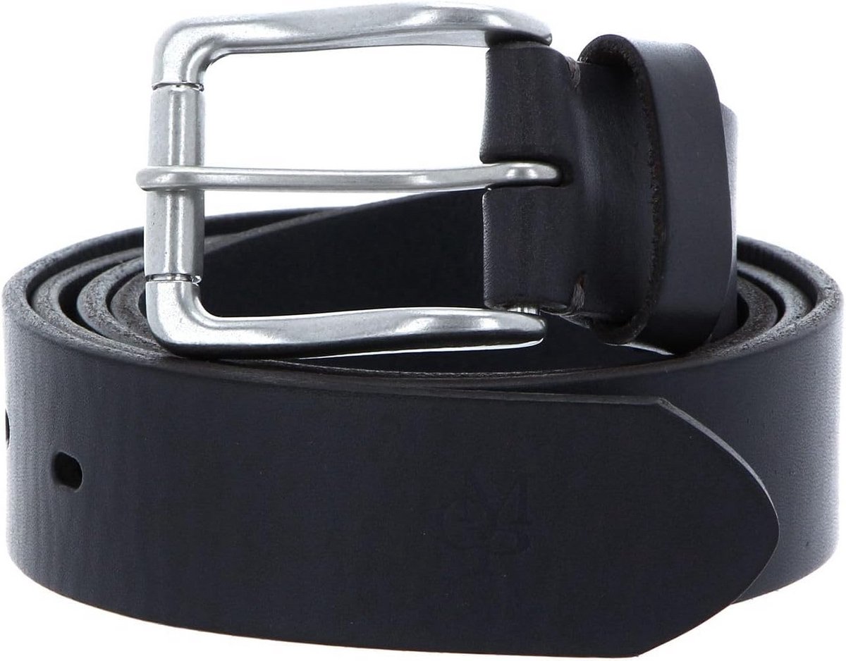 Leren Heren Riem Grijs Met Gesp