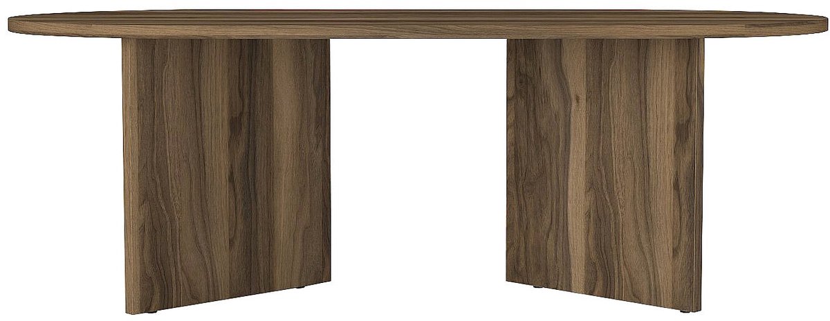 Vente-unique Salontafel - donker naturel - TOPANIA
