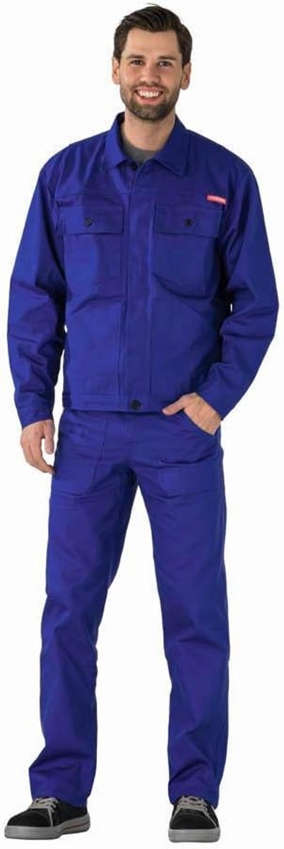 Robuuste Werkjas Blauw Maat 28 - Ademend en Duurzaam