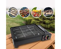IBBO® - Party Grill - Camping gasbarbecue - Draagbare gasbarbecue -Camping kooktoestel - Dual fuel camping stov - Butaan gasstel - Outdoor kooktoestel