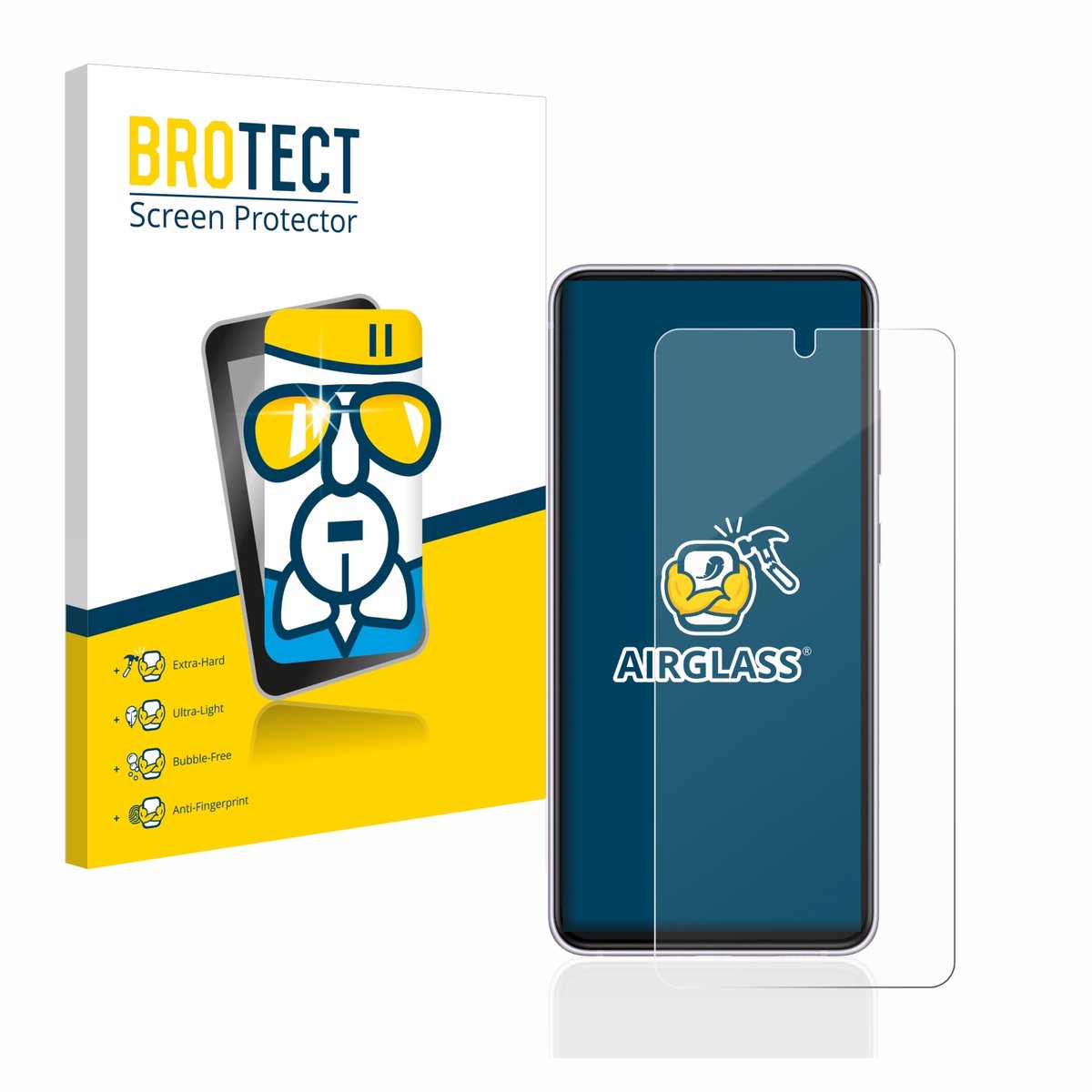 Screenprotector voor Samsung Galaxy S21 FE 5G Beschermglas transparant