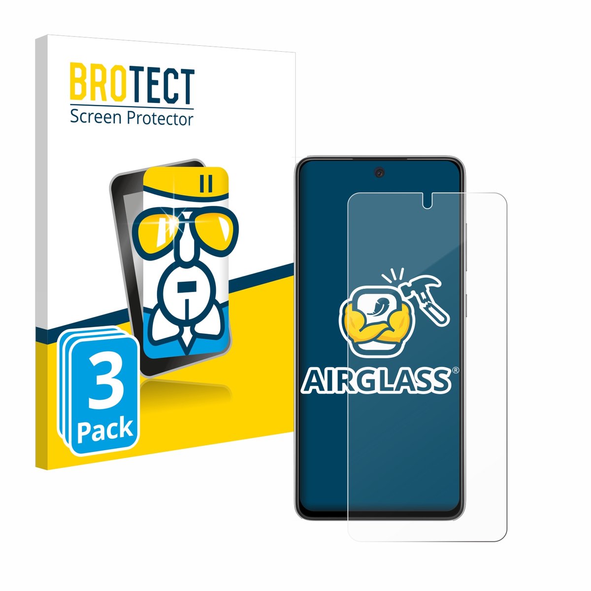 Screenprotector 3 Stuks voor Samsung Galaxy A52s 5G Beschermglas transparant
