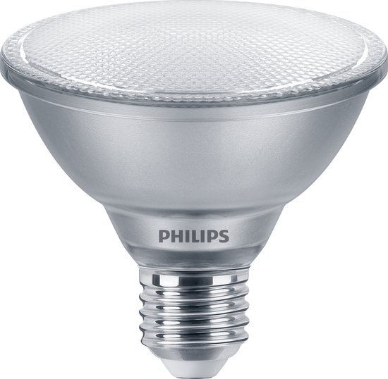 Philips PAR30S LED spot, dimbaar, 9.5W, 2700K warm wit.