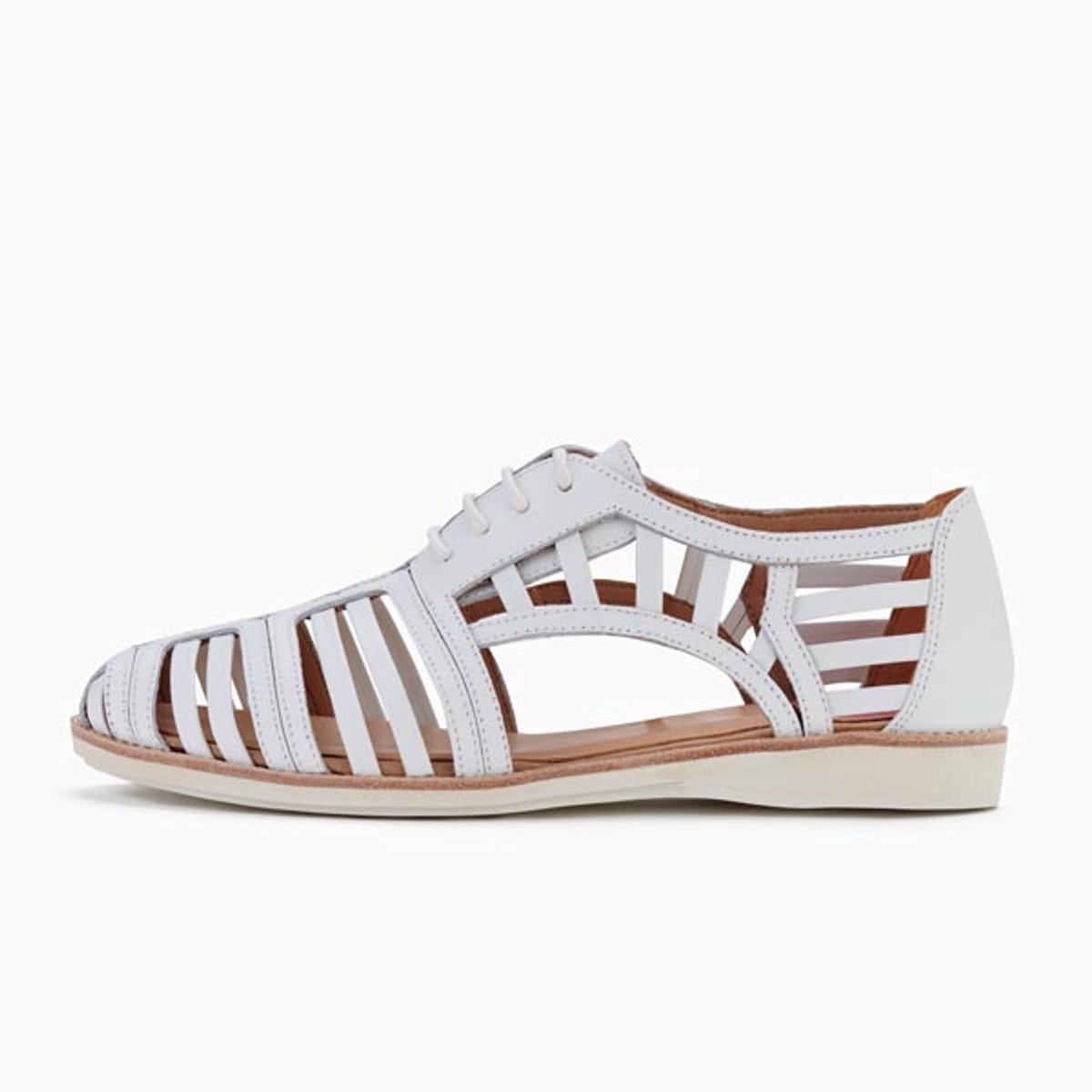 Rollie | Dames | Veterschoen | Sidecut Cage White| Maat 39