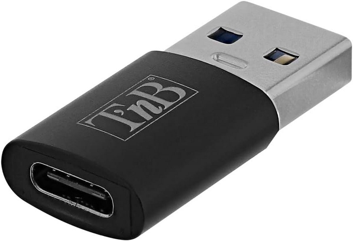 USB naar USB-C Adapter - Zwarte Converter Kabel