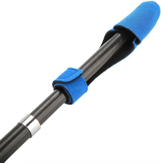 Allecto- Hengel Tip Top Cover Neopreen Protector Guard Set - Uitbreidbaar - Blauw - Visspullen Bescherming - Geschikt voor Alomejel Hengel Model van Allecto — afbeelding 2